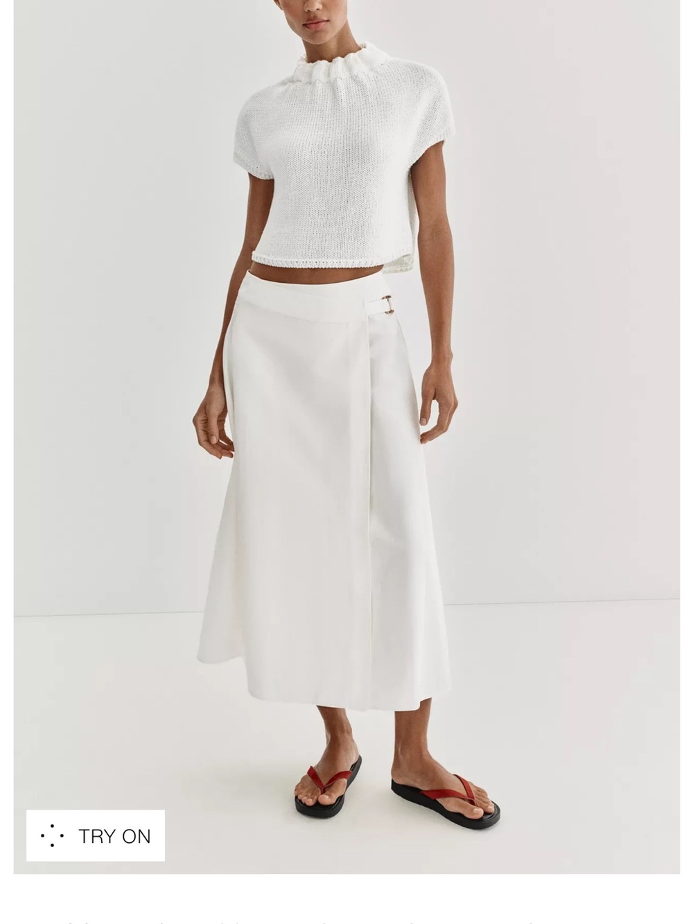 NWOT zara gathered neck knit top, medium